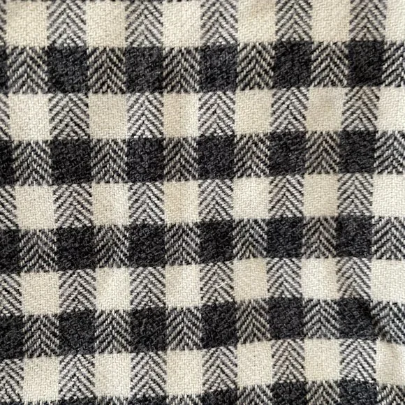 NWOT Bonpoint Brushed Cotton Gingham Check Dress With Lace Collar: